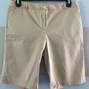 Talbots khaki professional Bermuda shorts
